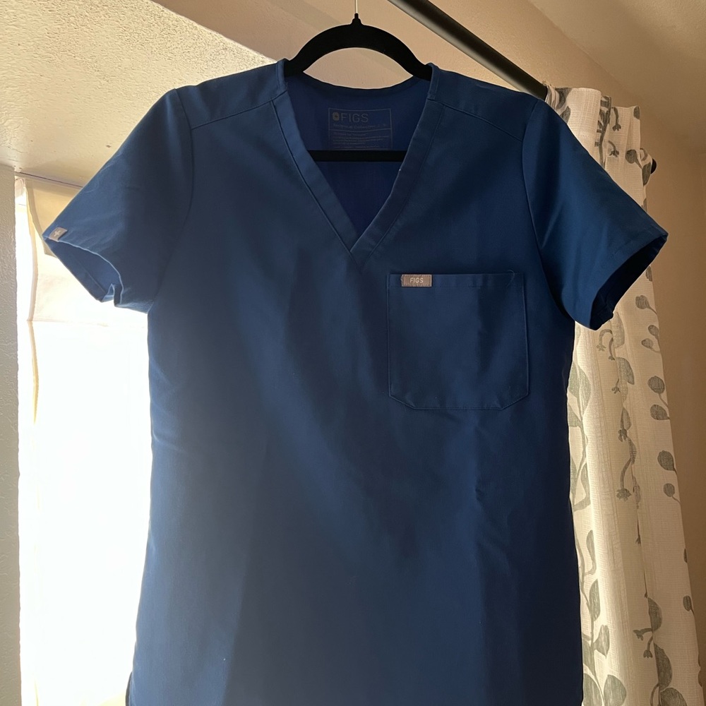 Figs Technical Collection Blue Top